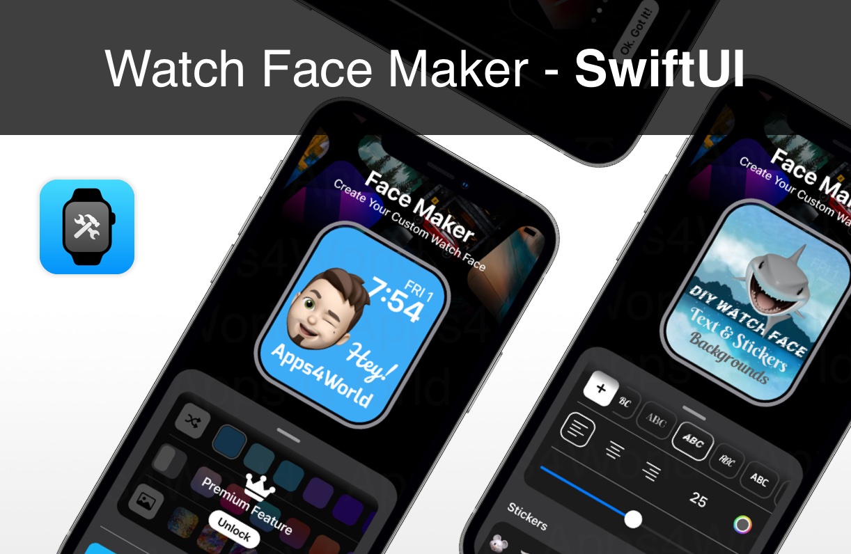 Watch Face Maker iOS app template